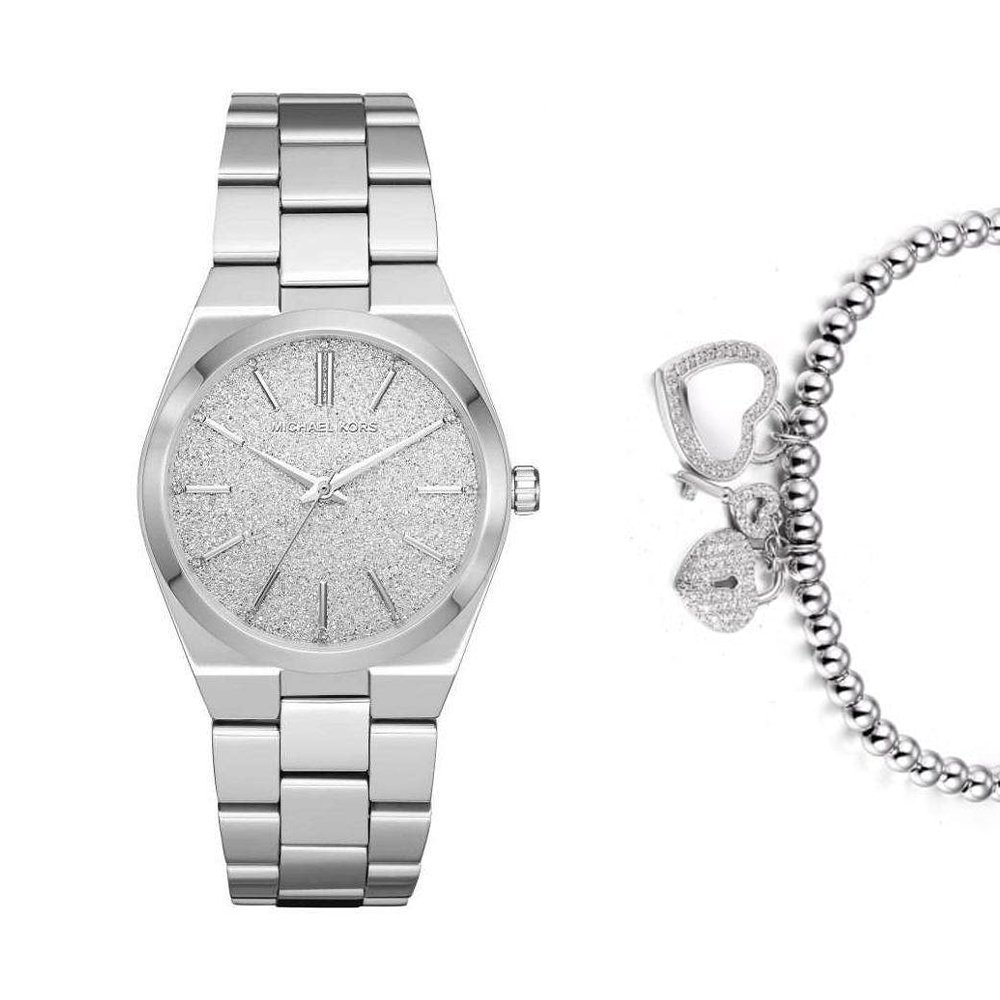 סט שעון מייקל קורס MK6626 וצמיד "מפתח הלב"