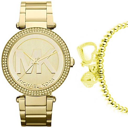 סט שעון מייקל קורס MK5784 וצמיד "מפתח הלב"